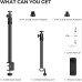 NearStream ST40 Dual Arm Desk Mount with 1/4", 3/8", 5/8" Adapters