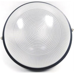 Noble Pays Round Bulkhead Large Black Light Fitting