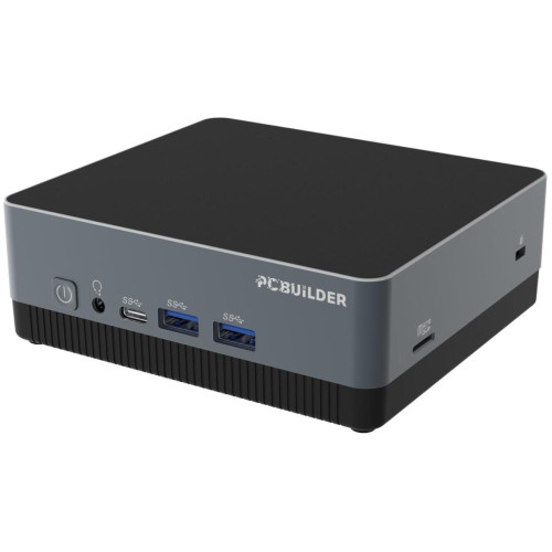PCBuilder CUBE-N100 Mini PC Barebone, N100 3.4GHz, No RAM, No SSD, No OS