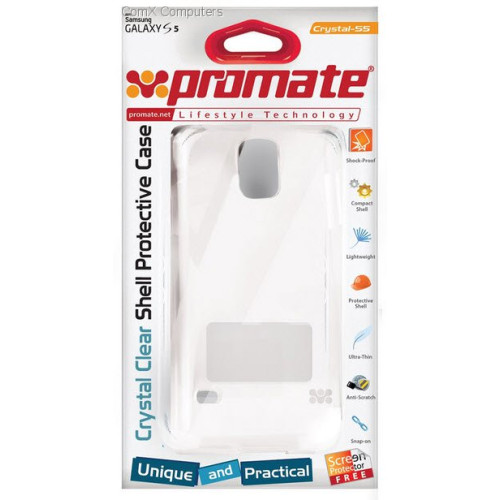 Promate Crystal-S5 Clear White Crystal Clear Shell Protective Case
