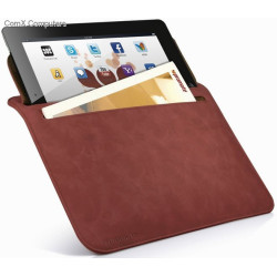 Promate iSleeve.2 Brown iPad premium protective horizontal shamwa leather case with extra pocket Promate iSleeve.2 Brown iPad premium protective horizontal shamwa leather case with extra pocket