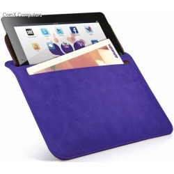 Promate iSleeve.2 Purple iPad premium protective horizontal shamwa leather case with extra pocket Promate iSleeve.2 Purple iPad premium protective horizontal shamwa leather case with extra pocket