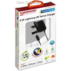Promate ChargMateLT-UK Multifunction Lightning Home charger for iPad, iPhone and iPod