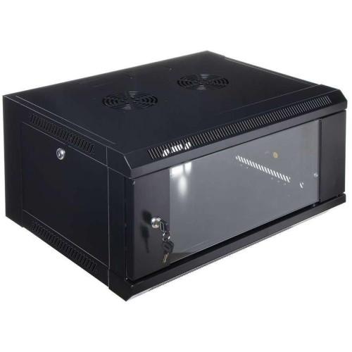 RCT cabinet wallmount PC 6U 600W x 450D with glass door, 50kg load RCT cabinet wallmount PC 6U 600W x 450D with glass door, 50kg load