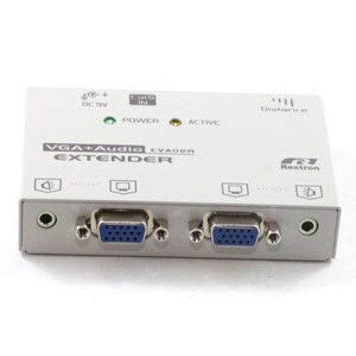 Rextron ERVA-128L VGA Audio 8port Extender, Remote Control