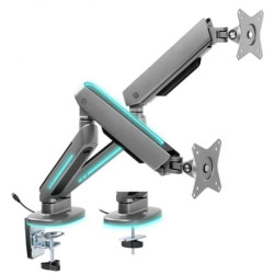 Rogueware MA200+ Aerotilt Gaming Dual Monitor Arm with RGB & VESA plate - 17" to 35"