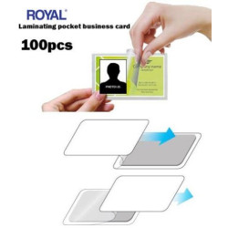 Royal Laminating Pocket Business Card (100pcs) Royal Laminating Pocket Business Card (100pcs)