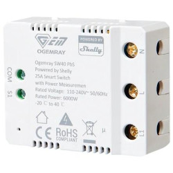Ogemray Smart Relay 25A Powered By Shelly