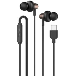 SonicGear Hyperbass Buds 1 Type C Wired Earphones - Gun Metal SonicGear Hyperbass Buds 1 Type C Wired Earphones - Gun Metal