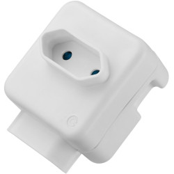 Switched 2 way adaptor top and bottom loader - White