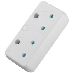 Switched 3 pin ZA plug to 2x 16A ZA Socket adaptor