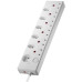 Switched 12-way High Surge Multiplug 0.5m - White Switched 12-way High Surge Multiplug 0.5m - White
