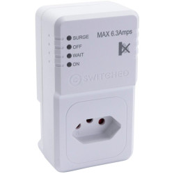 Switched 1 way TV Surge adaptor with SANS 164-2