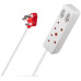 Switched 4-way Medium Surge extension Lead - 5m
