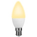 Switched 5W Candle LED Light Bulb B22 - Warm White