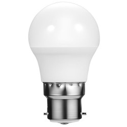 Switched 5W Golfball LED Light Bulb B22 - Warm White