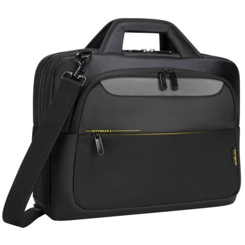 Targus Citygear 15.6" Black Slim Topload Laptop Case - 38.7 X 2.5 X 26.5 Cm