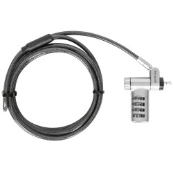 Targus Defcon Ultimate Universal Resettable combination lock, Noble / T-Bar / Nano