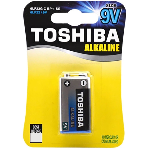 Toshiba Alkaline 9V blister pack - 1 unit Toshiba Alkaline 9V blister pack - 1 unit