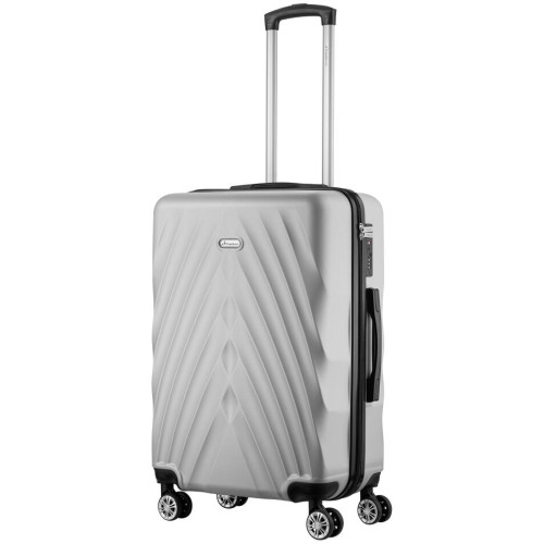 Travelwize Terra ABS 67cm 4-wheels Spinner Luggage - Silver Travelwize Terra ABS 67cm 4-wheels Spinner Luggage - Silver