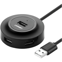 Ugreen 4-in-1 USB 2.0 Hub (20777) - Black