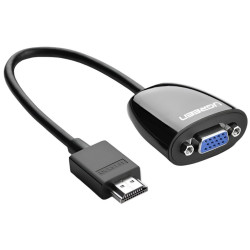 UGREEN Black HDMI to VGA Converter without Audio UGREEN Black HDMI to VGA Converter without Audio