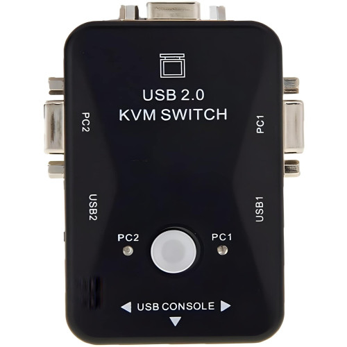 UniQue 2 Port VGA KVM Manual USB Switch