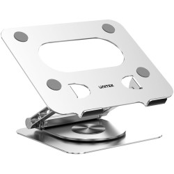 Unitek D1109B 17" Universal Notebook stand with 360 degrees Rotating base and Port replicator Unitek D1109B 17" Universal Notebook stand with 360 degrees Rotating base and Port replicator