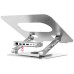 Unitek D1109B 17" Universal Notebook stand with 360 degrees Rotating base and Port replicator