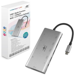 Vantec Link USB C Multi-Function 11 in 1 Adapter With 100W Power Delivery Vantec Link USB C Multi-Function 11 in 1 Adapter With 100W Power Delivery