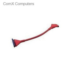 vantec 60cm (24") rounded ata133 ide cable with pull tab - Red pvc pipe - 2 connectors only