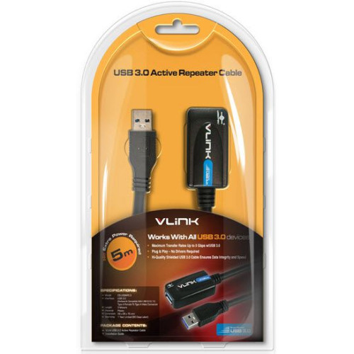 Vantec CB-USBARC-3 USB 3.0 cable 5m Extension cable Vantec CB-USBARC-3 USB 3.0 cable 5m Extension cable