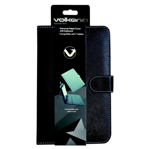 Volkano tablet cover 7" with USB Keyboard Black