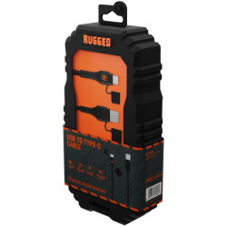 Rugged by Volkano Water and Dust-Proof USB to Type-C cable - 1.2m Rugged by Volkano Water and Dust-Proof USB to Type-C cable - 1.2m