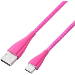 Volkano Fashion series cable Micro USB 1.8m - Lumo - Pink Volkano Fashion series cable Micro USB 1.8m - Lumo - Pink