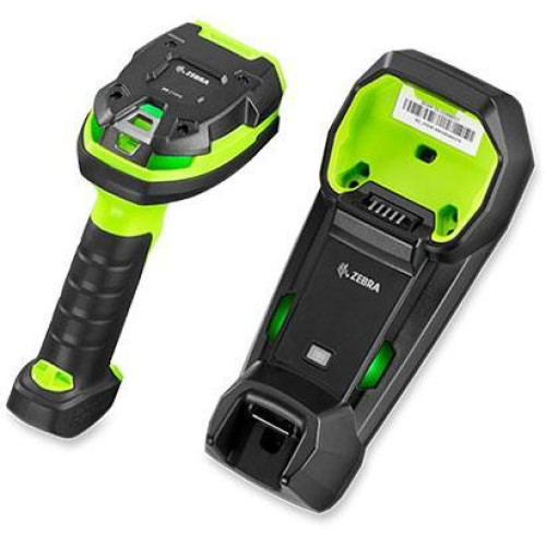 Zebra DS3678-DP Rugged Green 1D/2D Area Imager Rugged Range Scanner with cradle Zebra DS3678-DP Rugged Green 1D/2D Area Imager Rugged Range Scanner with cradle
